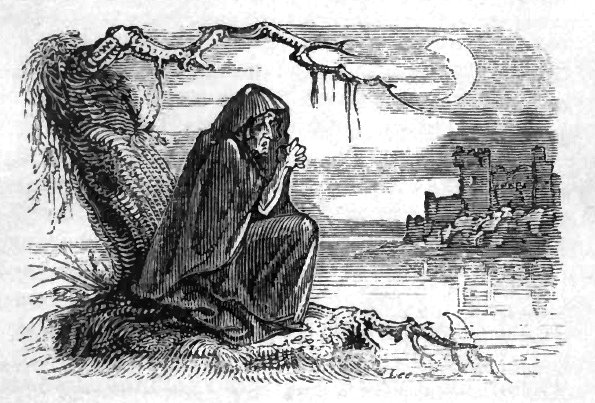 Die Bunworth Banshee, Illustration in Thomas Crofton Crokers Fairy Legends and Traditions of the South of Ireland (1825)