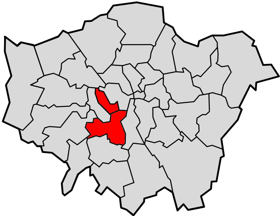 Lage von Brompton / Kensington und Putney in Greater London