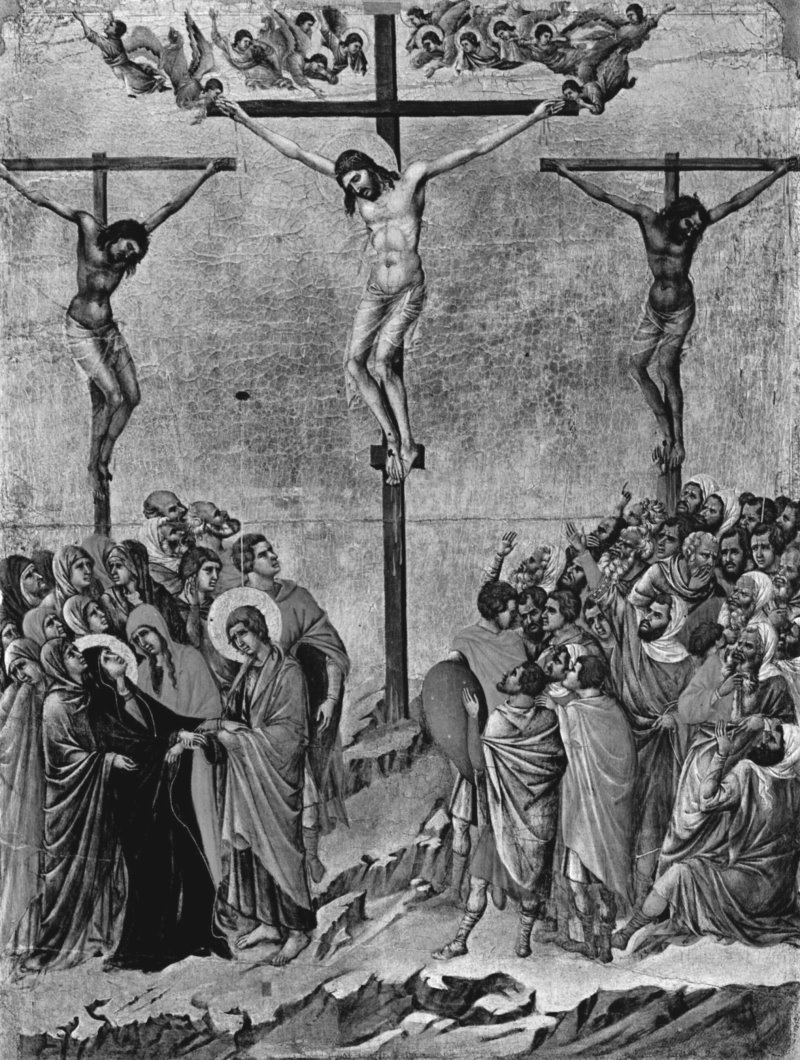 Kreuzigungsszene im Dom von Siena (1308-1311)