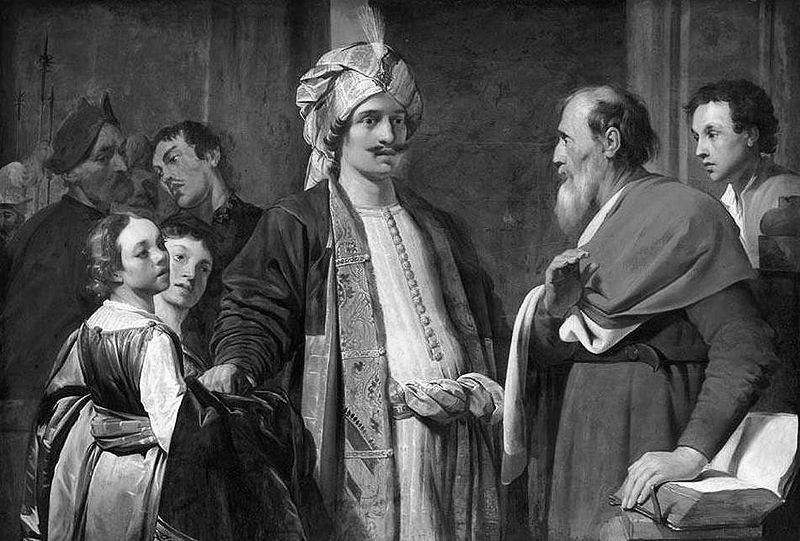 Elisha (right) Refusing Gifts from Naaman (Pieter De Grebber)