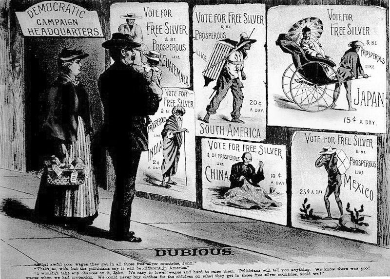 1896 GOP poster warns against free silver