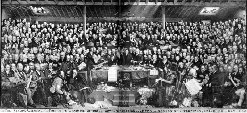 Grndungsversammlung der separatistischen Free Church of Scotland (1843)