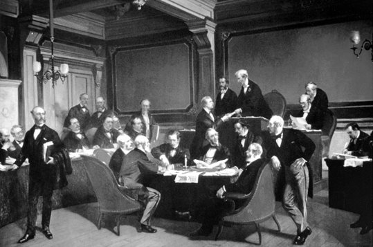Das Treffen der ersten Genfer Konvention vom 22. August 1864