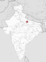 geografische Lage von Lucknow (Lakhnau)