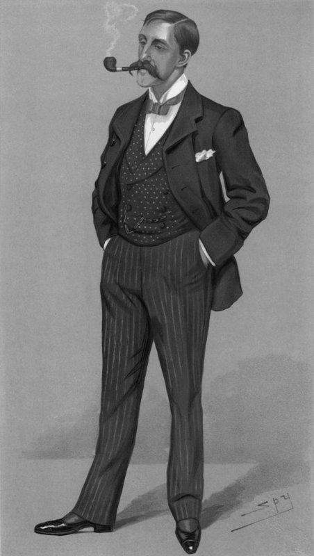 Pemberton as caricatured by Spy (Leslie Ward) in Vanity Fair. February 1897
